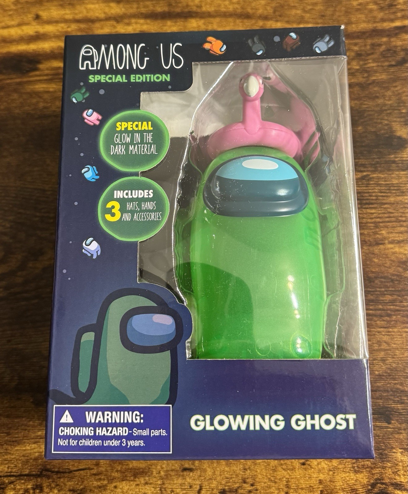 Among Us Special Edition Glowing Ghost Crewmate~6”~Glow-in-the-Dark Figure~New!!
