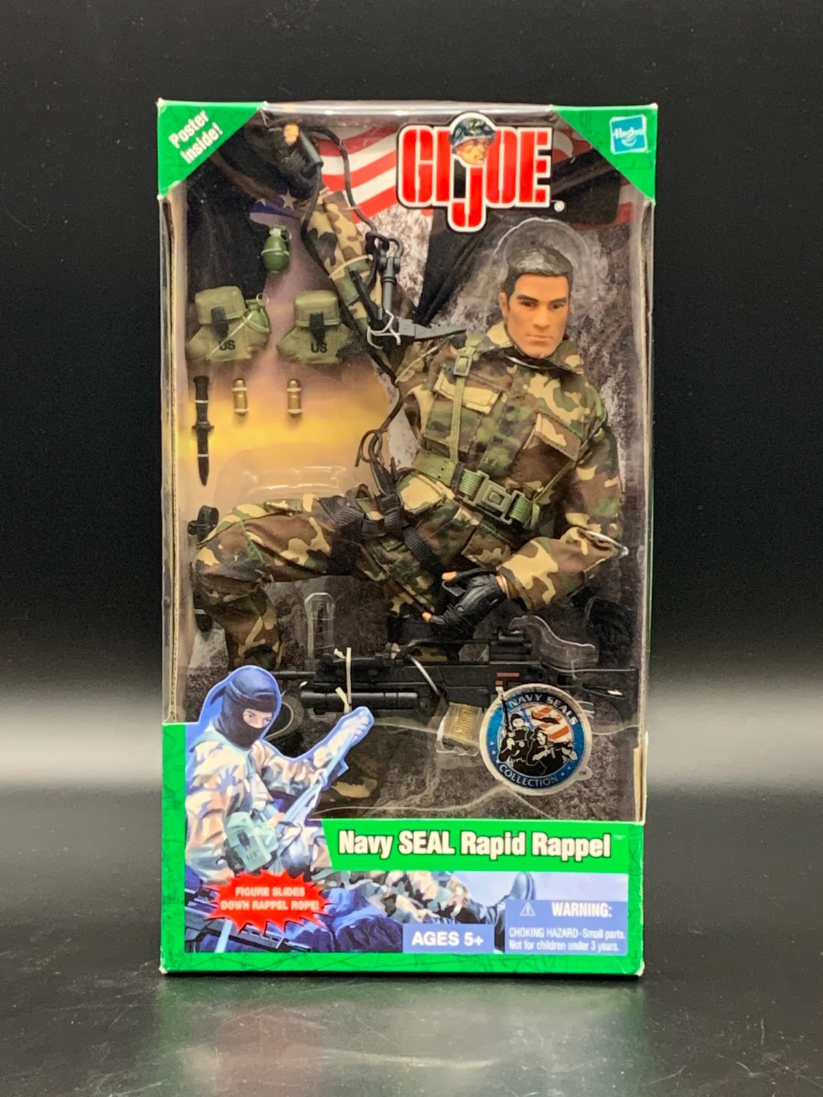 Hasbro 2003 GI JOE Navy Seal Collection NAVY SEAL RAPID RAPPEL