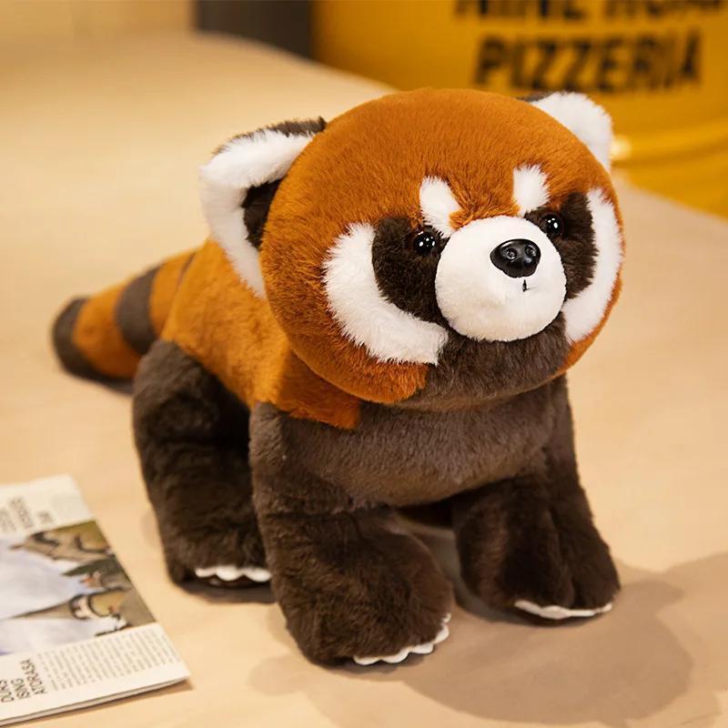 60cm Cute Panda Plushie Toy Lifelike Red Panda Stuffed Animals Raccoon Plush Toy