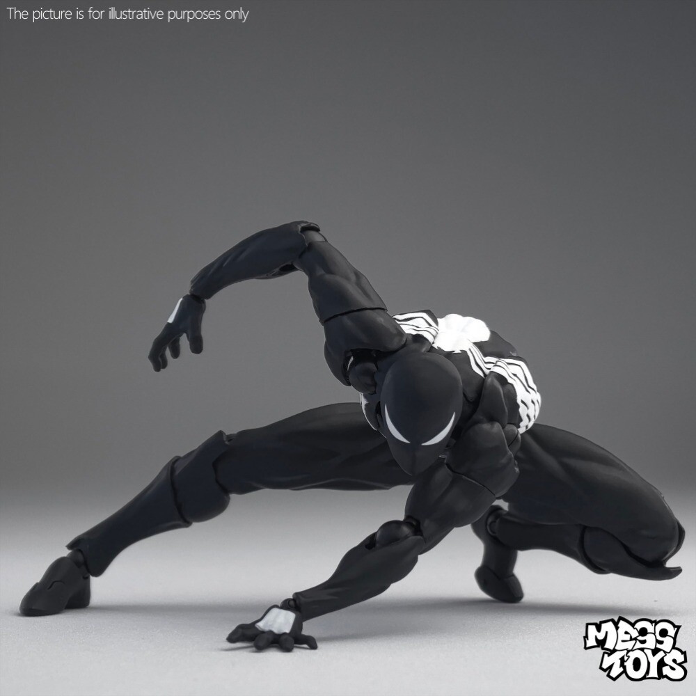 US Stock CT Toys Messtoys Symbiote Spider-Man Black Spider Action Figure Boxed