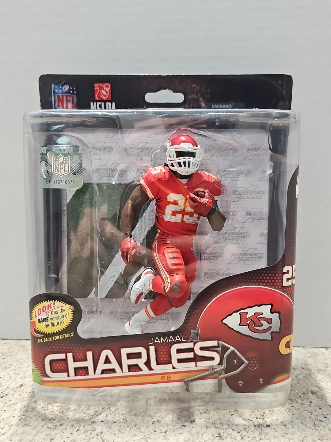 McFarlane 2014 NFL Kansas City Chiefs Jamaal Charles #25 Series 34 Figure NIP