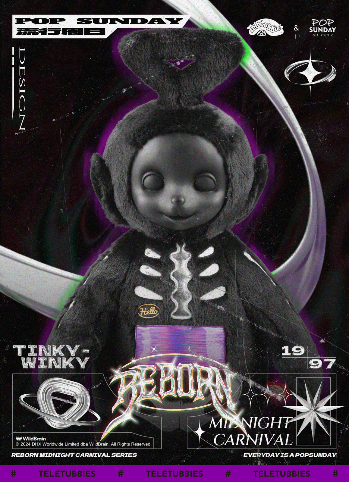POP Sunday Happy Halloween Teletubbies Baby Midnight Carnival 60CM Plush Toy