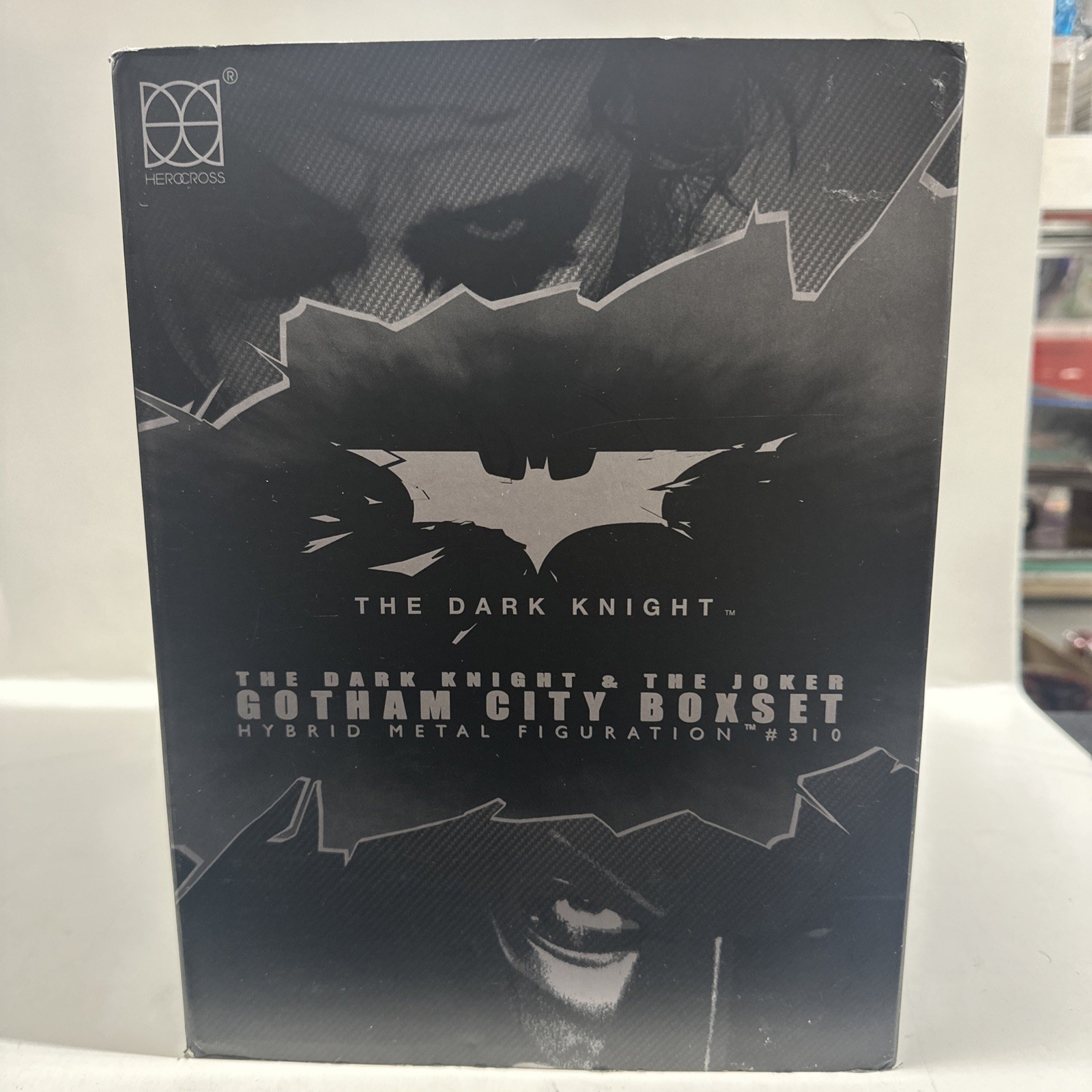 HEROCROSS The Dark Knight Rises Batman & Joker Gotham City Boxset Open Box Compl