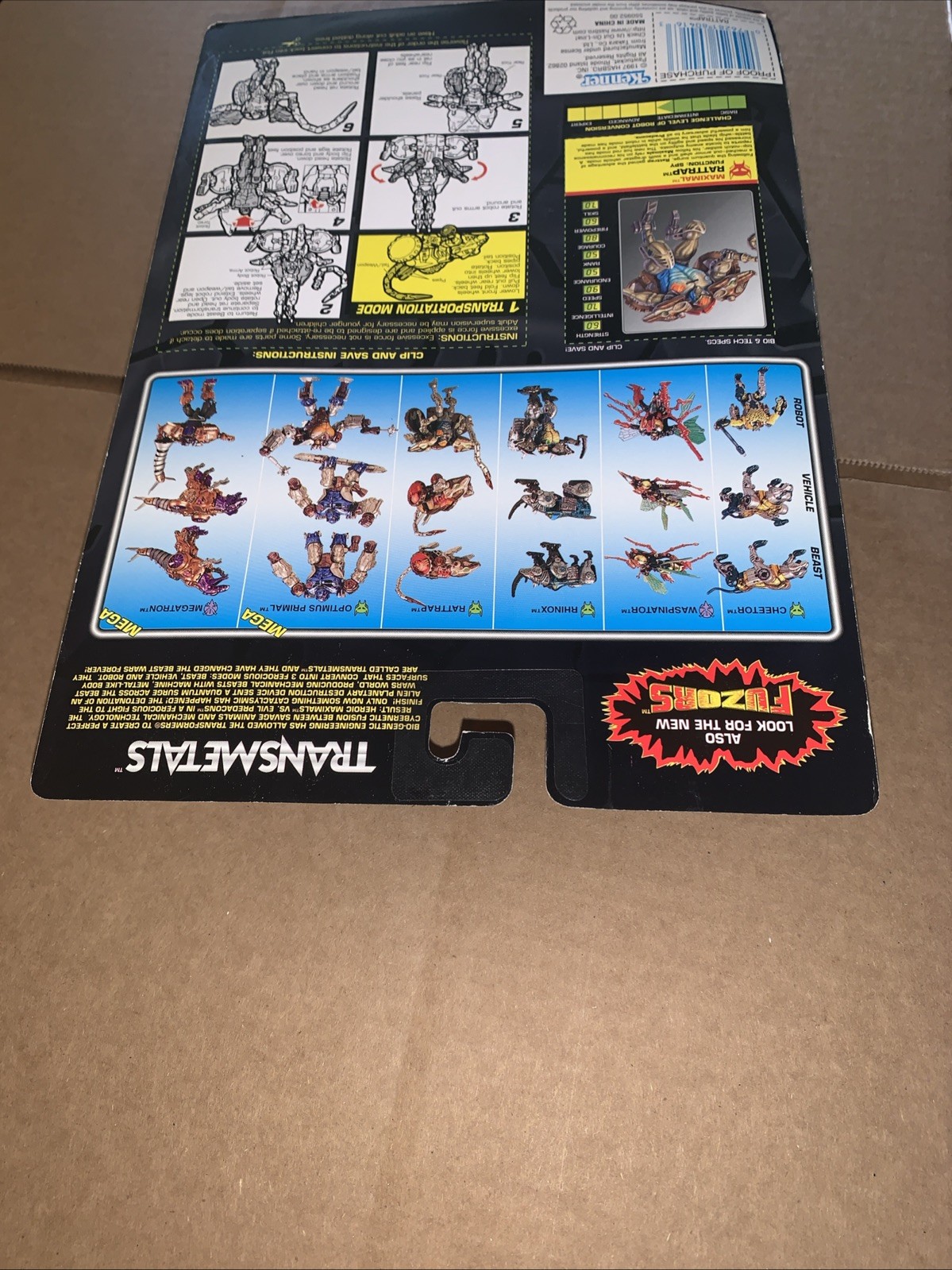 Transformers Beast Wars Deluxe Rattrap 1997 Figure Hasbro Vintage NEW Sealed
