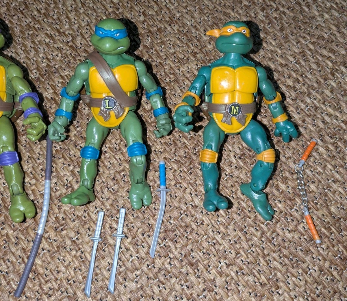 Vintage Lot of TMNT Teenage Mutant Ninja Turtles Action Figures SEE DESCRIPTION