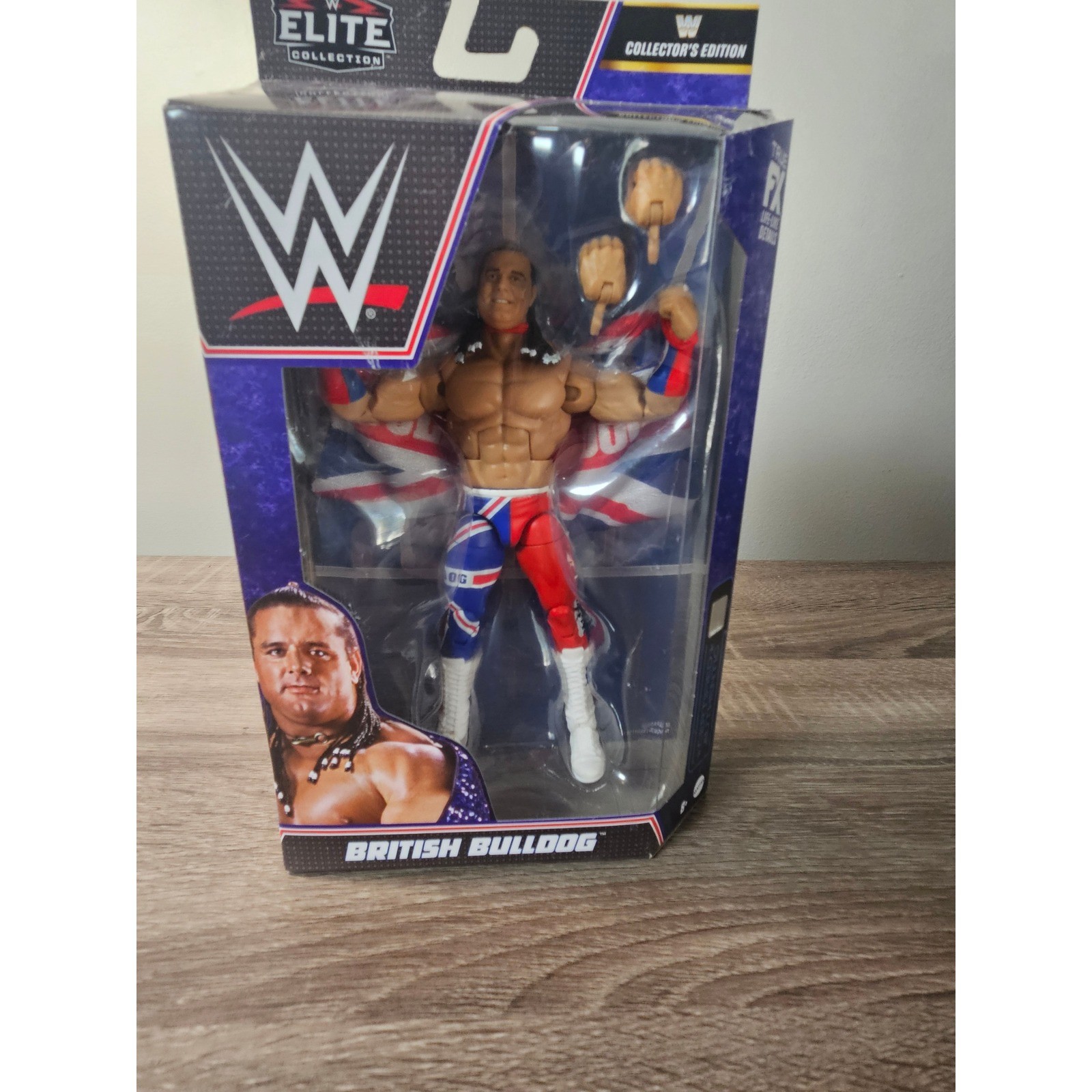 WWE Elite British Bulldog Collector’s Edition Davey Boy Smith Action Figure NEW