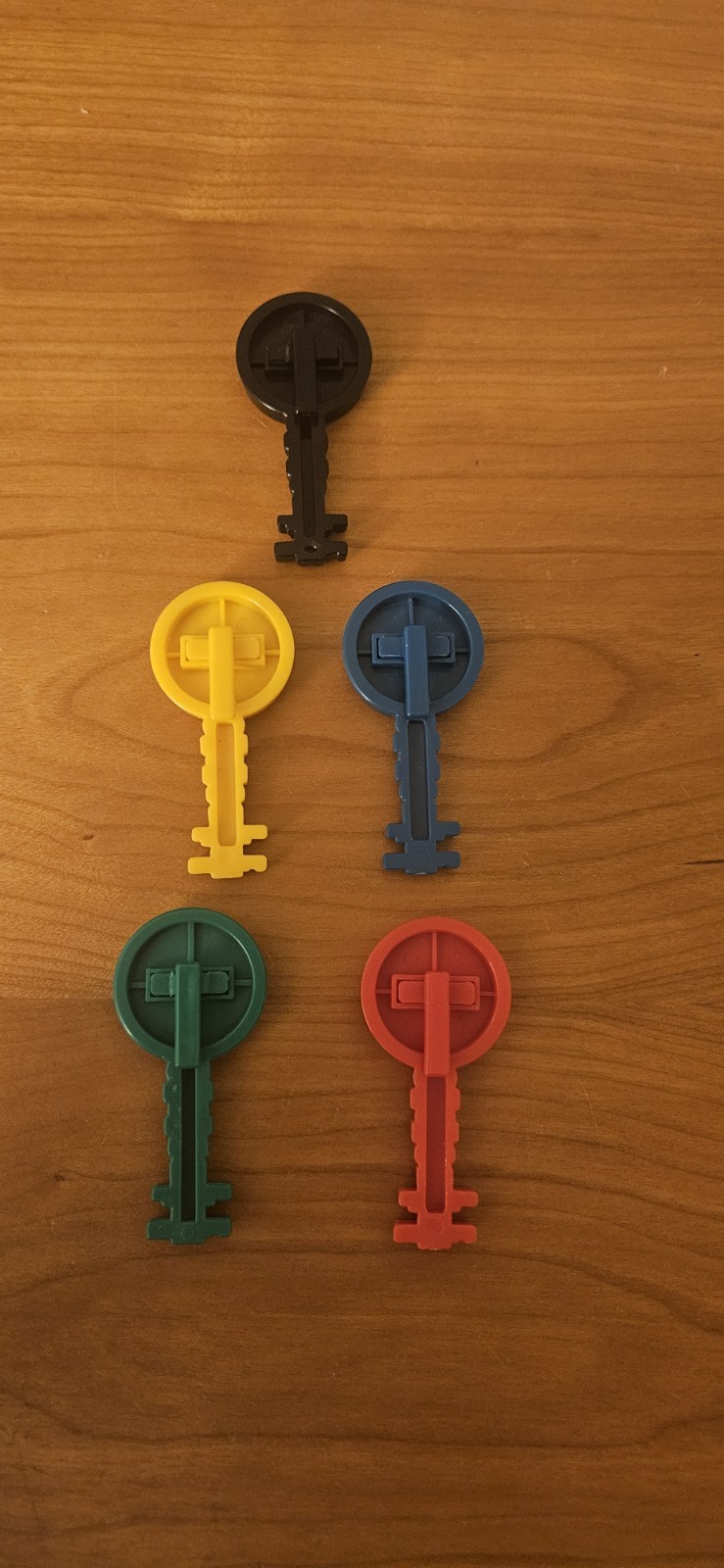 Panosh Place Voltron Yellow Green Red Blue Black Lion Keys 1984 Full SET 5