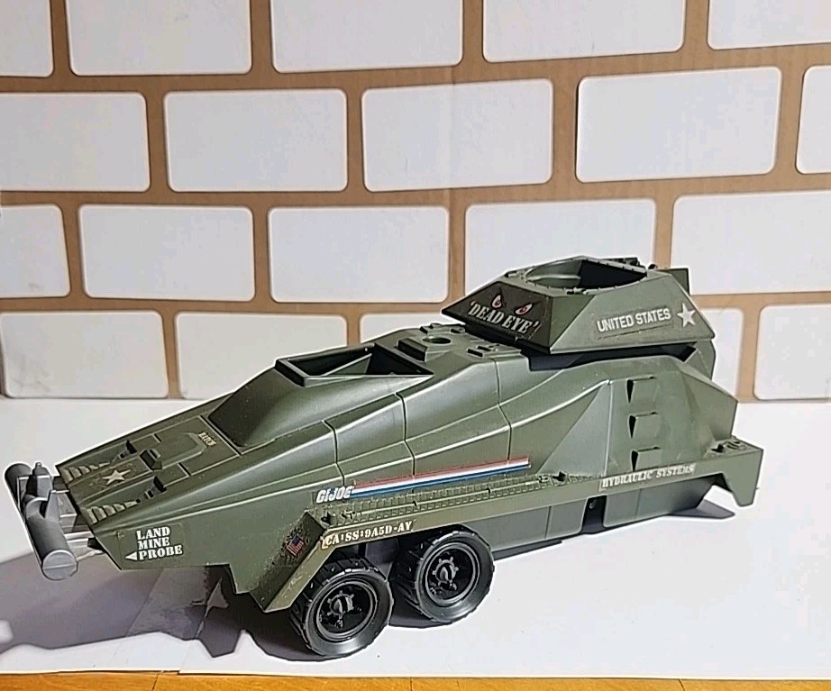 GI JOE PERSUADER Land Mine Probe 1987 Hasbro United States Army Tank Dead Eye US