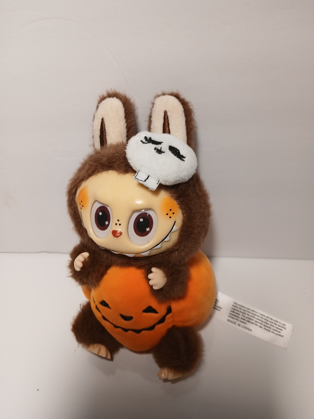 NEW Monsters Halloween Cocoa Brown Orange Pumpkin Plush Pendant Doll