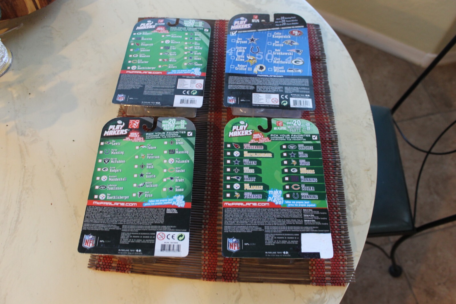 NFL PLAYMAKERS: BRADY, WILSON, BRYANT, LUCK, MANNING, TEBOW, ALLEN, FLACCO, WARE