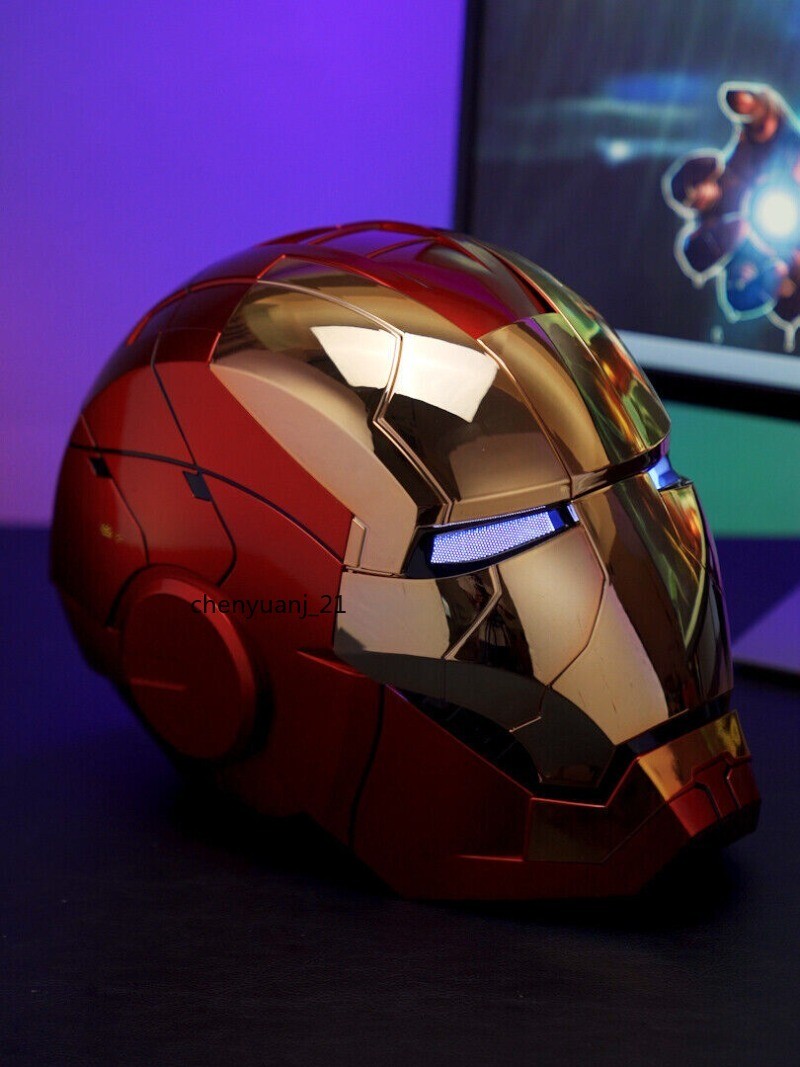 IRON MAN 1:1 MK5 Helmet Wearable Voice-control Gold plated Special Ver.AUTOKING