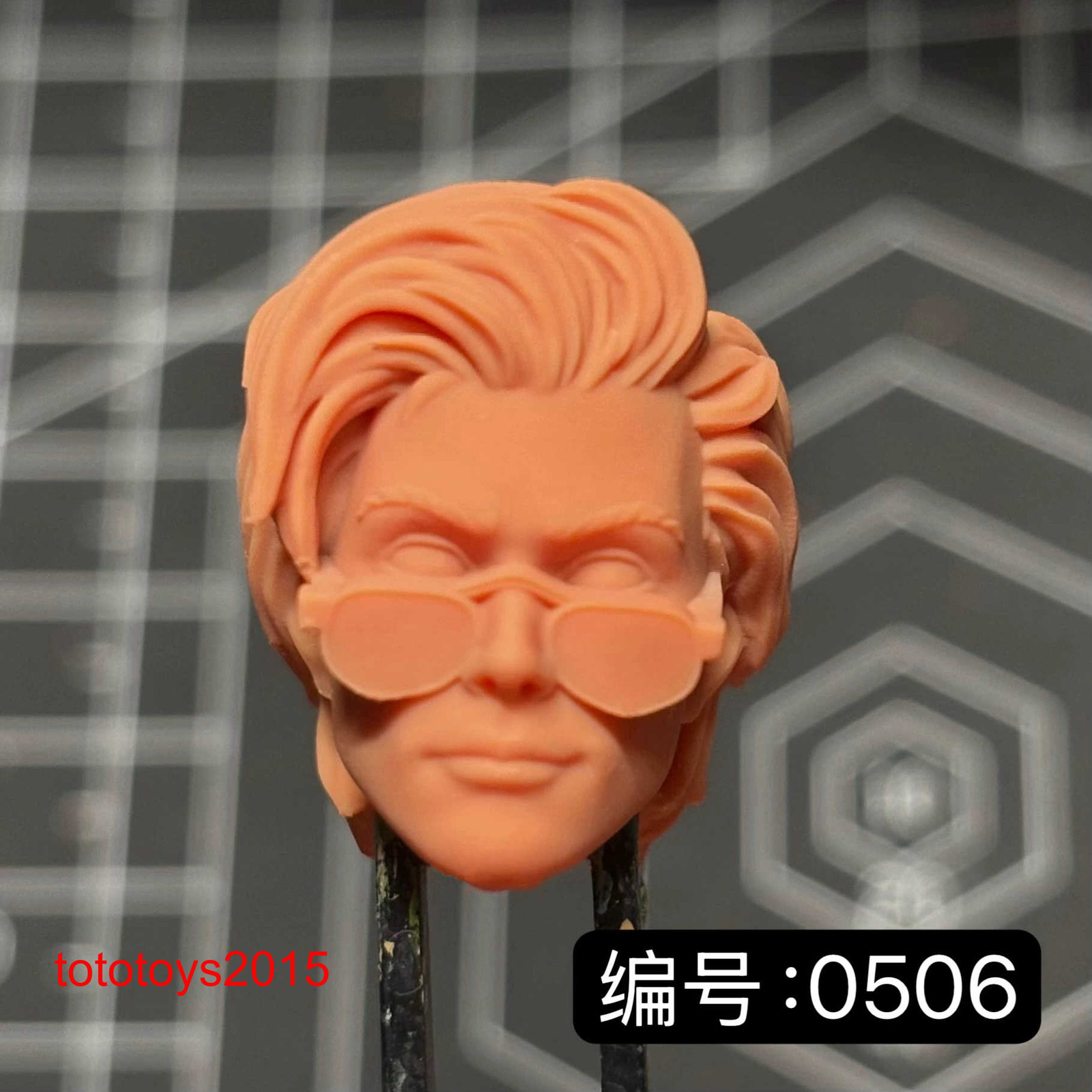 1:6 1:12 1:18 Punk sunglasses girl Head Sculpt For 12″ 6″ 3.75″ Action Figure
