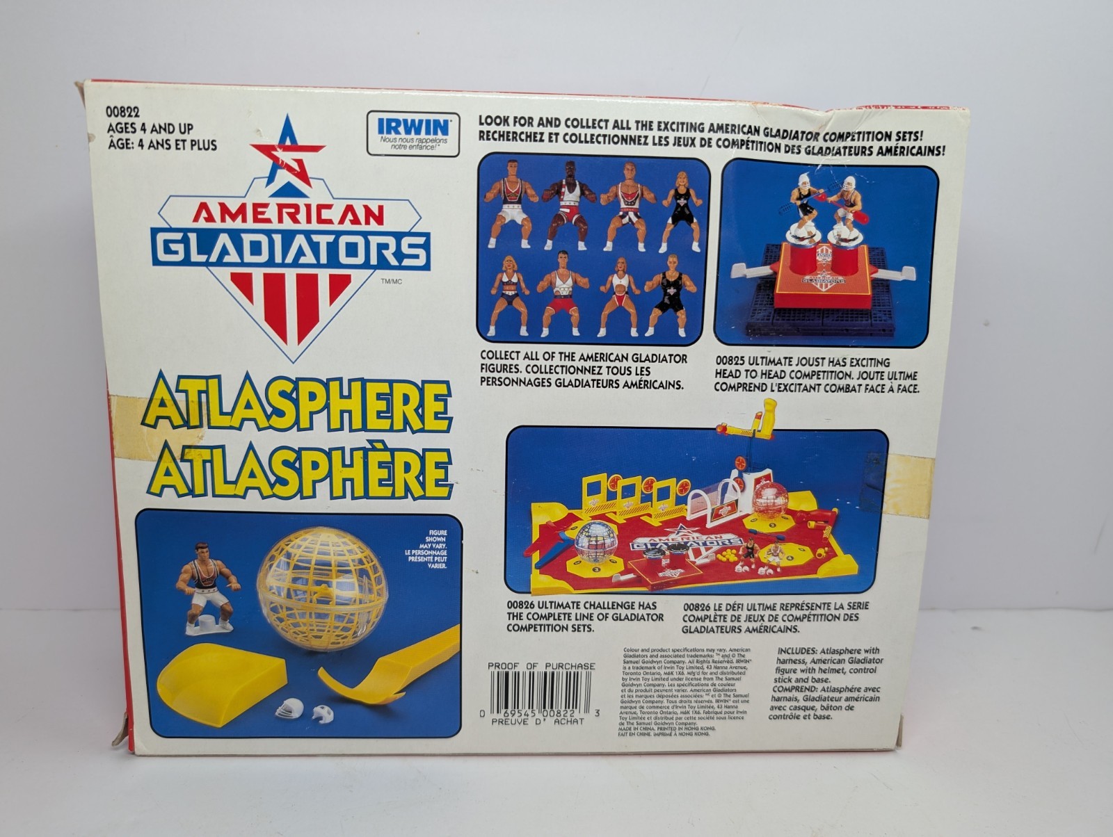 RARE Vintage American Gladiators Atlasphere Playset 1991 Irwin New In Open Box