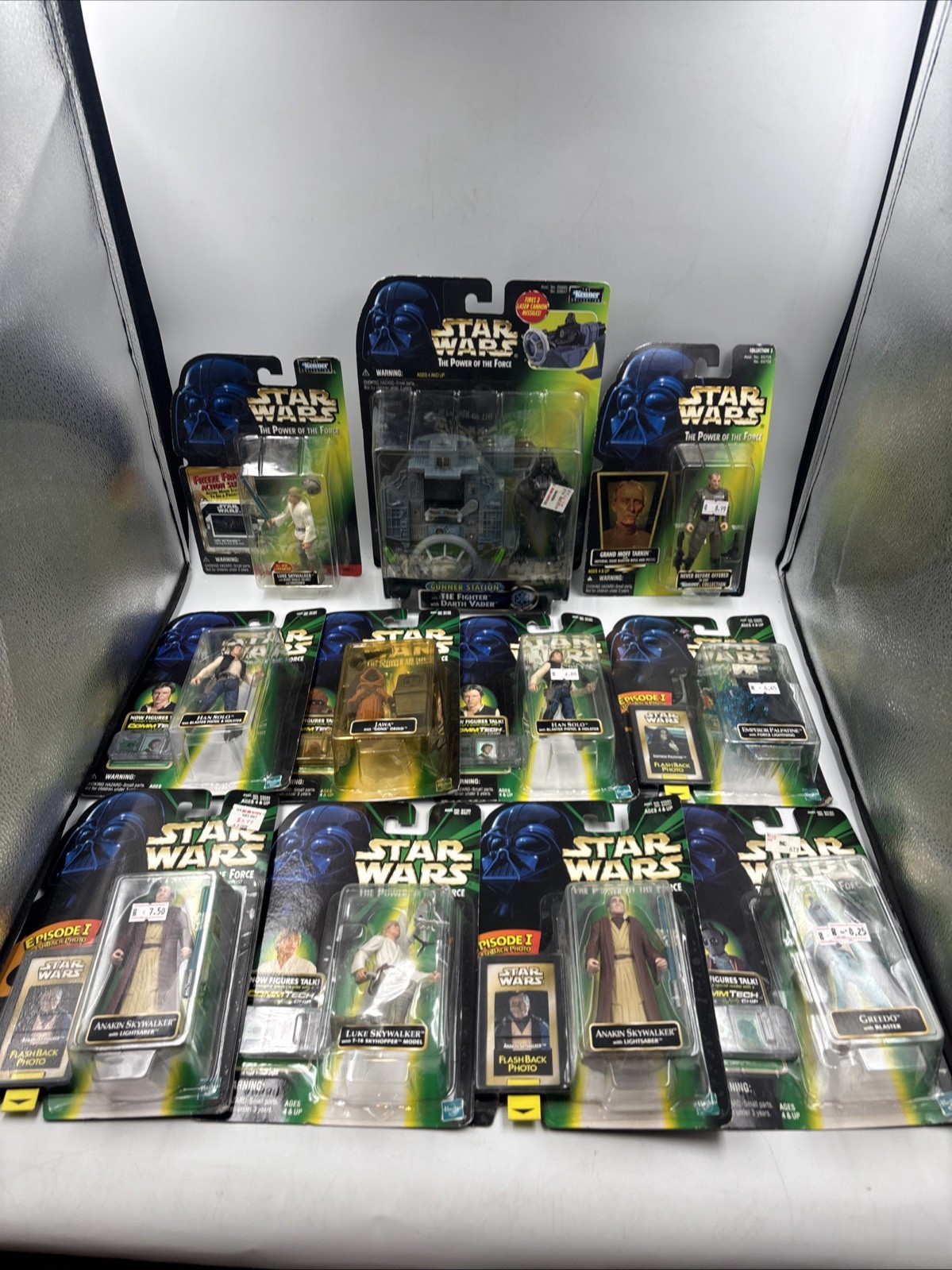 1990’s Kenner/Hasbro Star Wars The Power of the Force 3.75 Action Figure Lot NIB