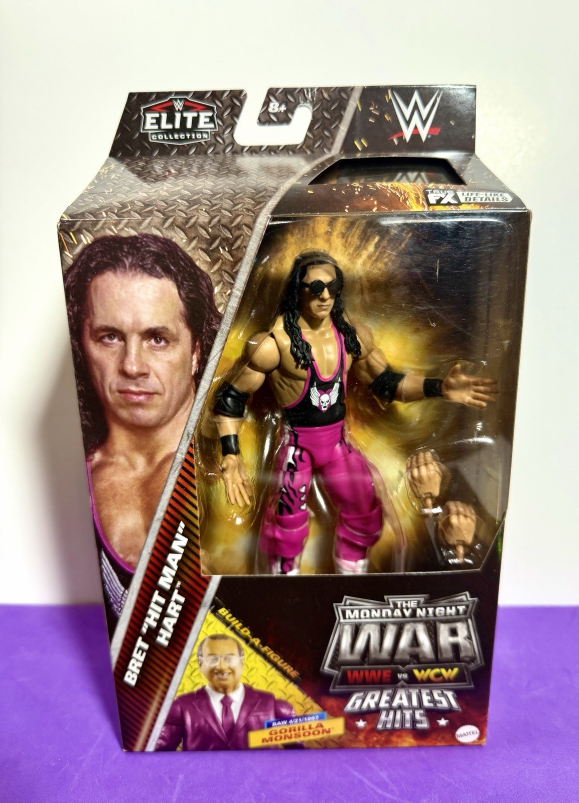2025 WWE Elite Collection The Monday Night War: BRET “HIT MAN” HART (WCW 1999)