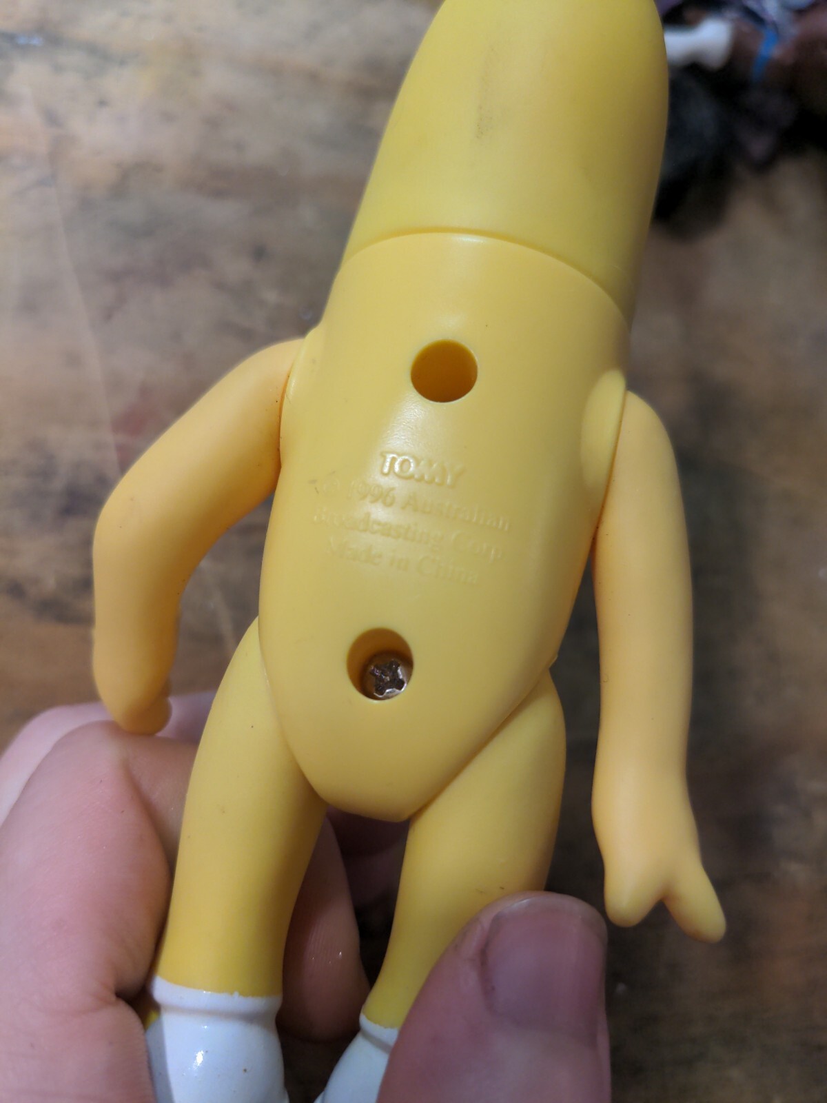 Tomy Bananas In Pajamas Figure Doll Collectible 5” Doll 1996 NO CLOTHES FREE S/H