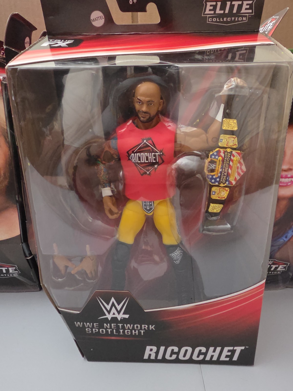 Ricochet WWE Network Spotlight Elite Collection Mattel Damaged Box