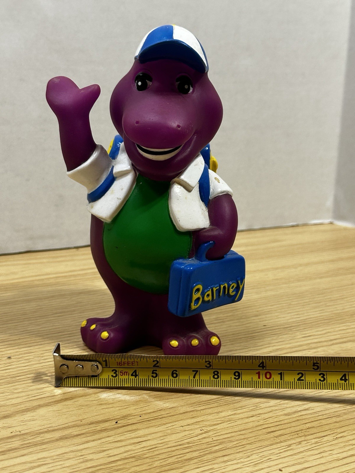 Vintage Barney Back To School Coin Piggy Bank Lyons Group 1992