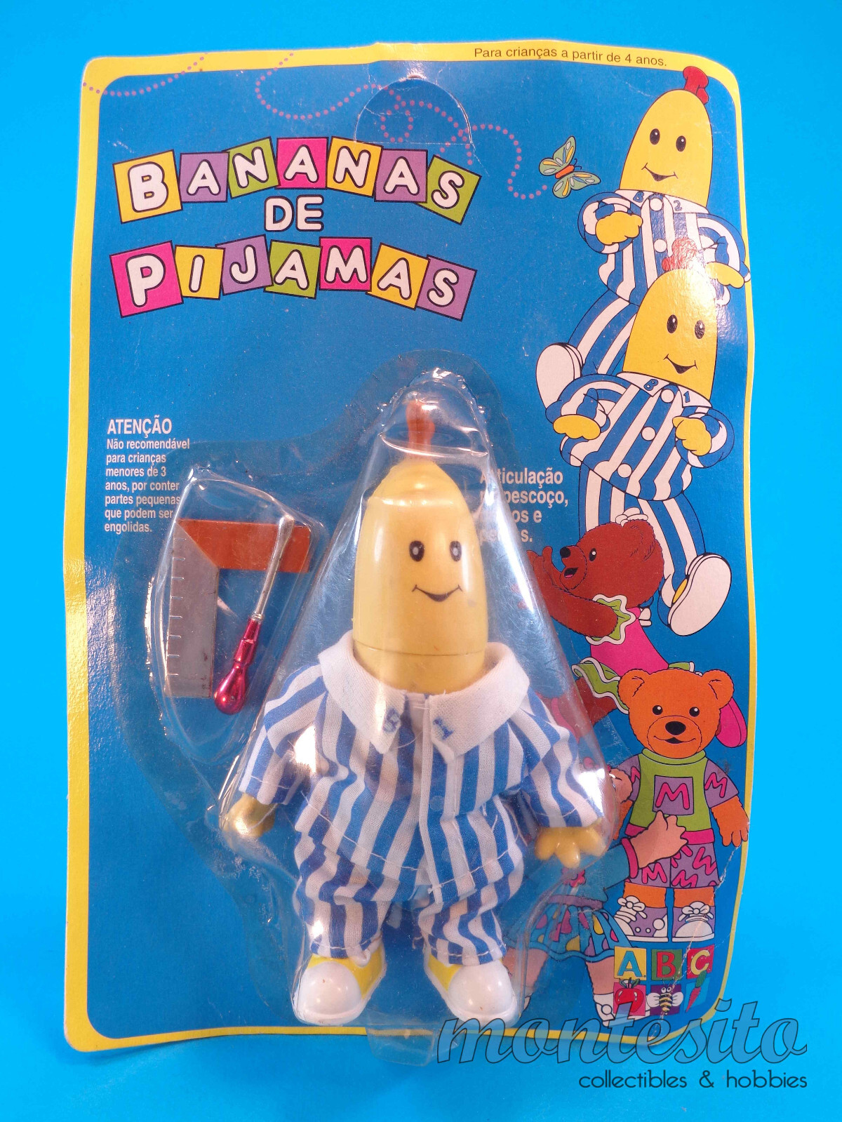 VINTAGE BANANAS IN PYJAMAS COMPLETE SET 4 (FOUR) FIGURES * CARDED MADE IN BRAZIL
