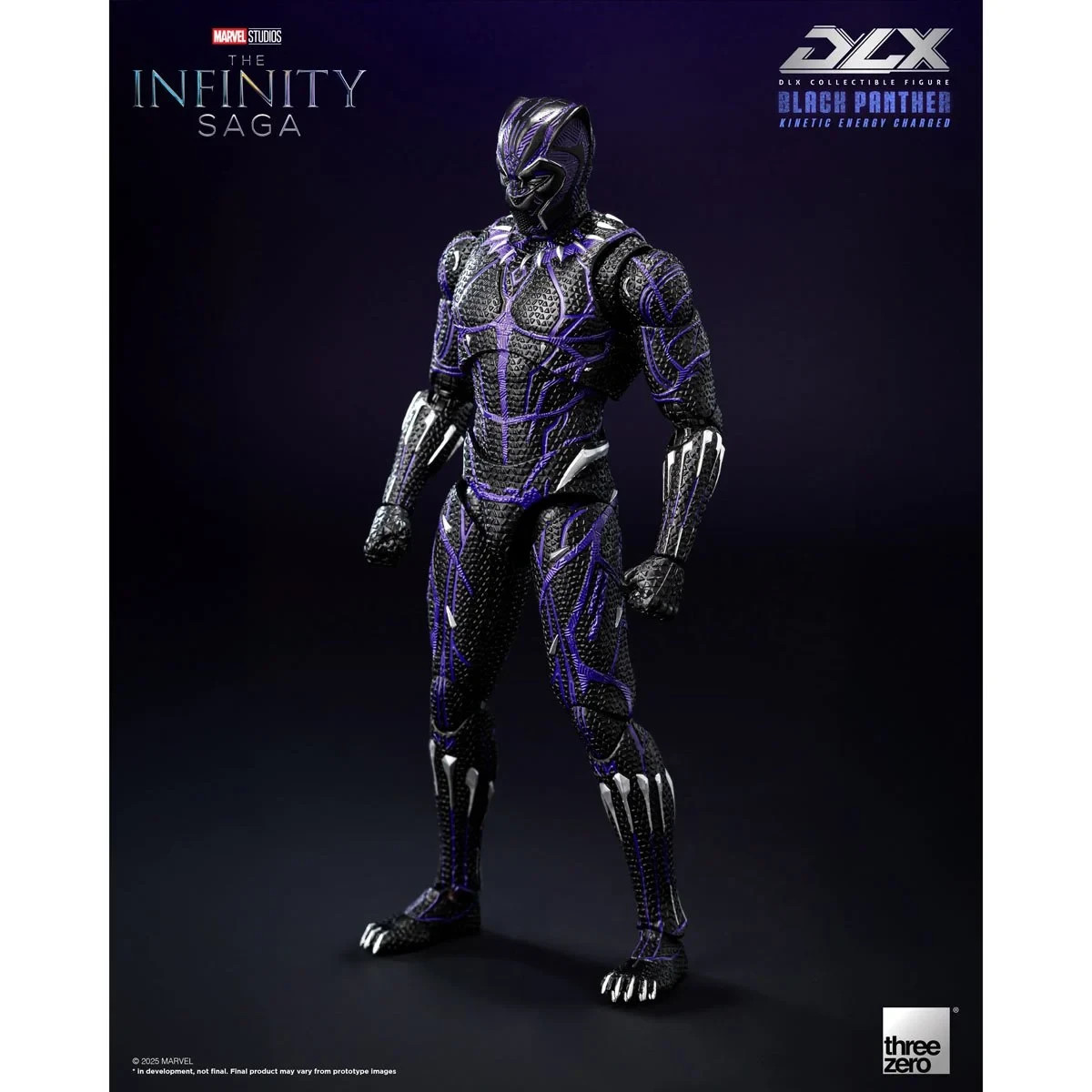 Threezero Marvel Infinity Black Panther Kinetic Energy Charged DLX Action Figure