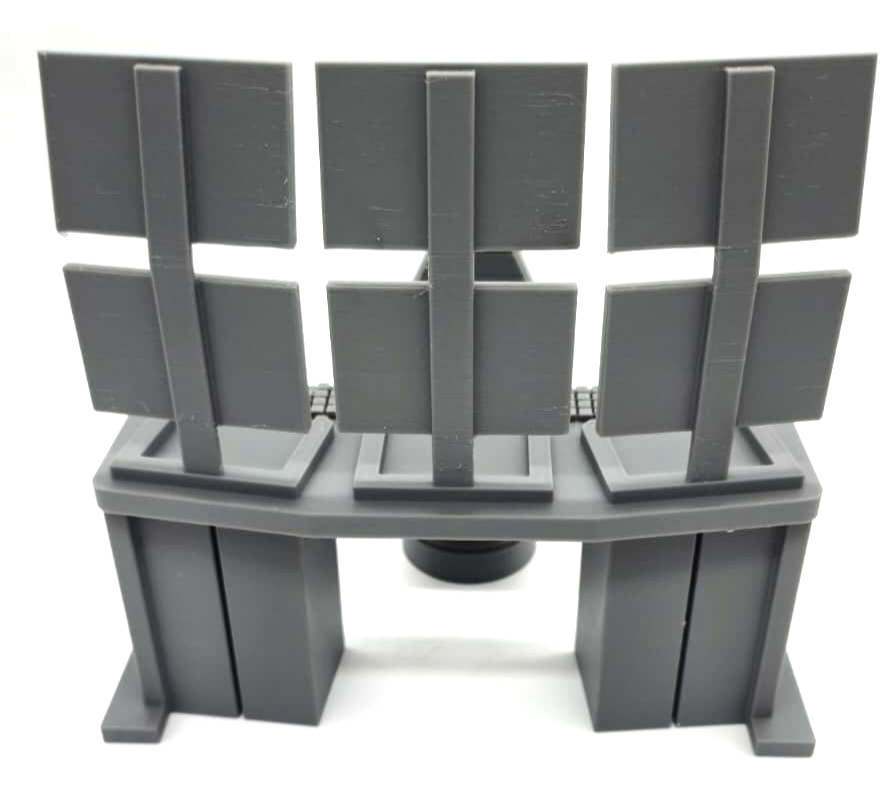 1:12 or 1:18 Scale Sci-Fi Command Center Diorama Set Hacker Tech Lab Environment