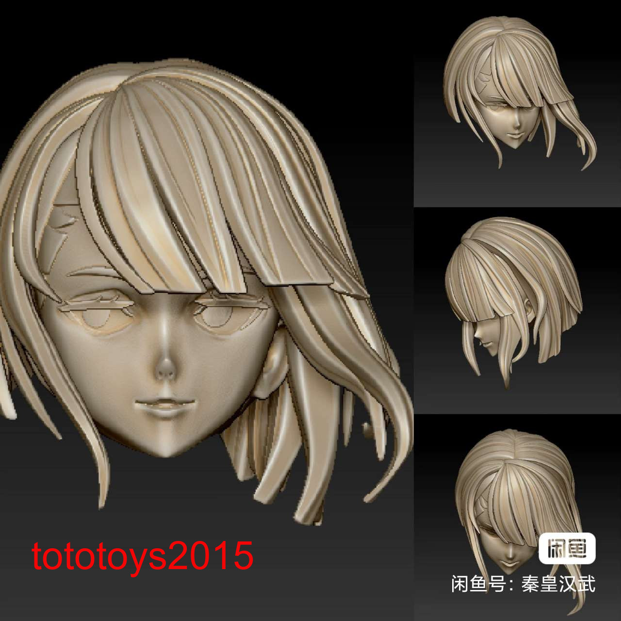 1:6 1:12 1:18 Anime Cute Girl Head Sculpt For 12” 6” 3.75”Action Figure Doll