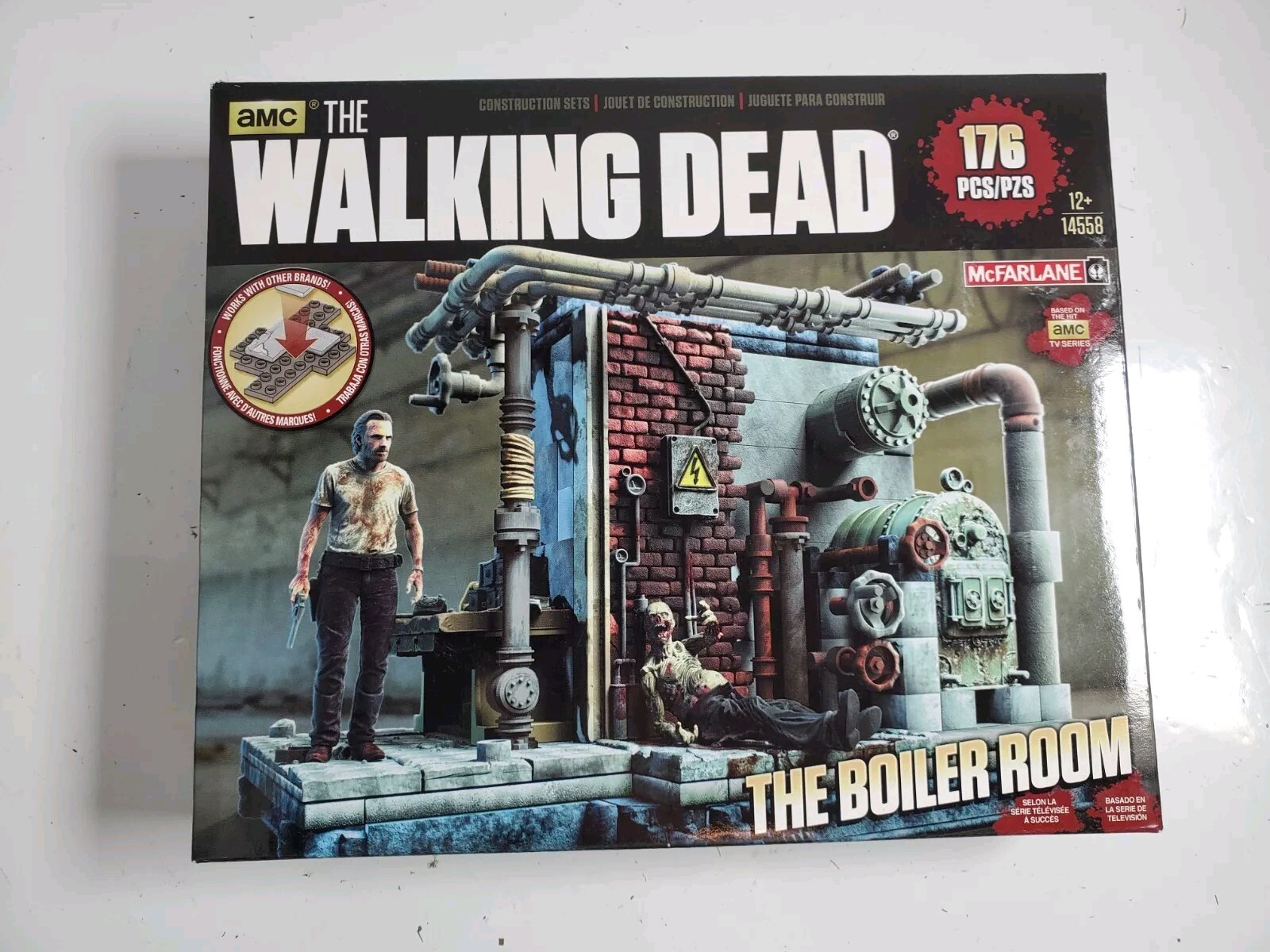 McFarlane Toys The Walking Dead Boiler Room 176 pc Set #14558 NEW Sealed