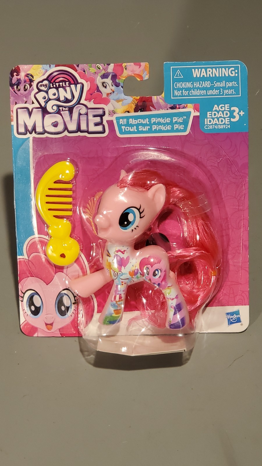 Hasbro My Little Pony The Movie Pinkie Pie Action Figure w/ Yellow Comb