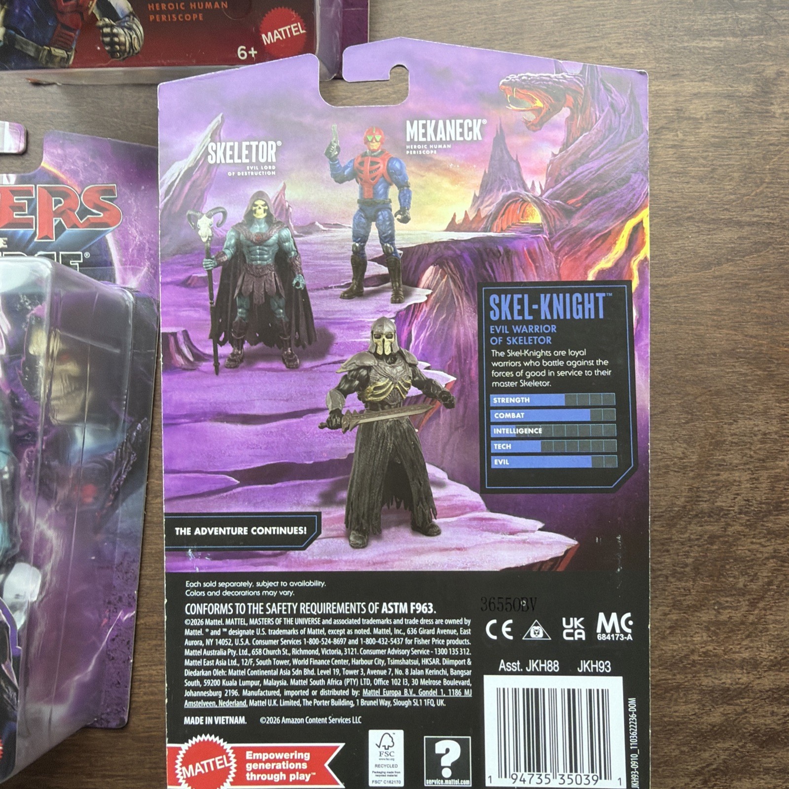 Lot Of 3 2026 MOTU Movie Core Figures Mekaneck Skel Knight Skeletor In Hand Now