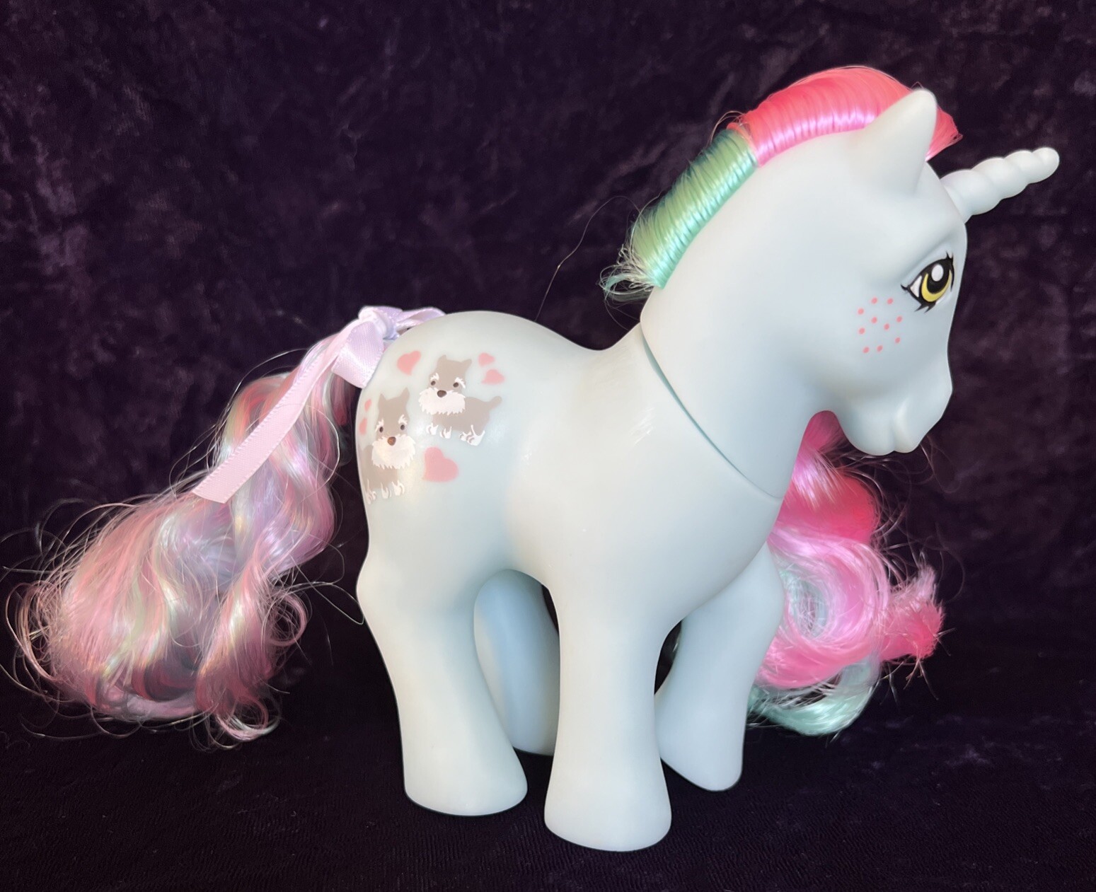 HQG1C Custom Little Pony Puppy Love Matte Edition G1 Style Schnauzer