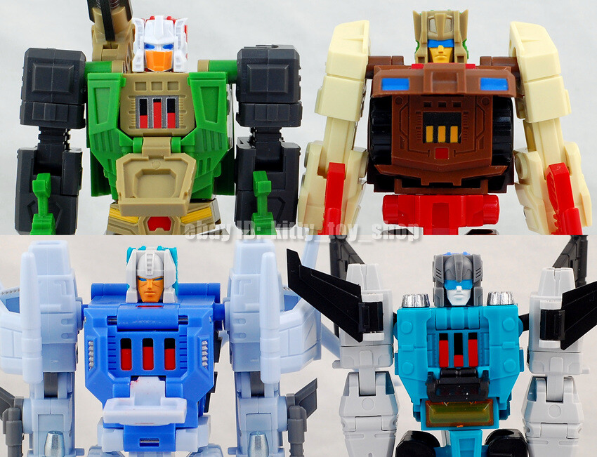 Kids Toy Pocket Size Small Scale MFT Car Fighter Robots Headmaster Model Figures