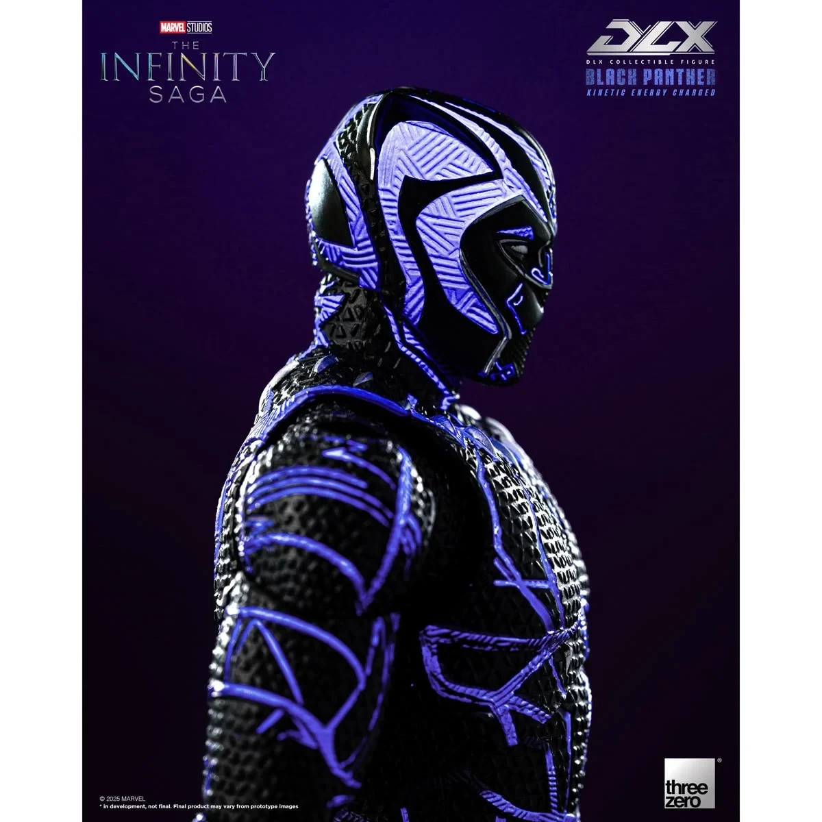 Threezero Marvel Infinity Black Panther Kinetic Energy Charged DLX Action Figure