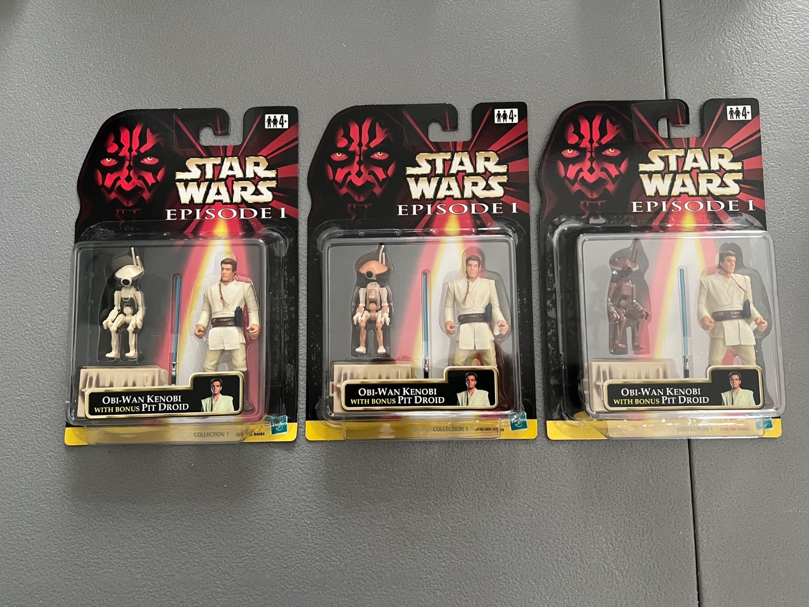 1999 Episode 1 (RARE Foreign 2 Pack With Pit Droid) Lot Of 3 W/Different Colors