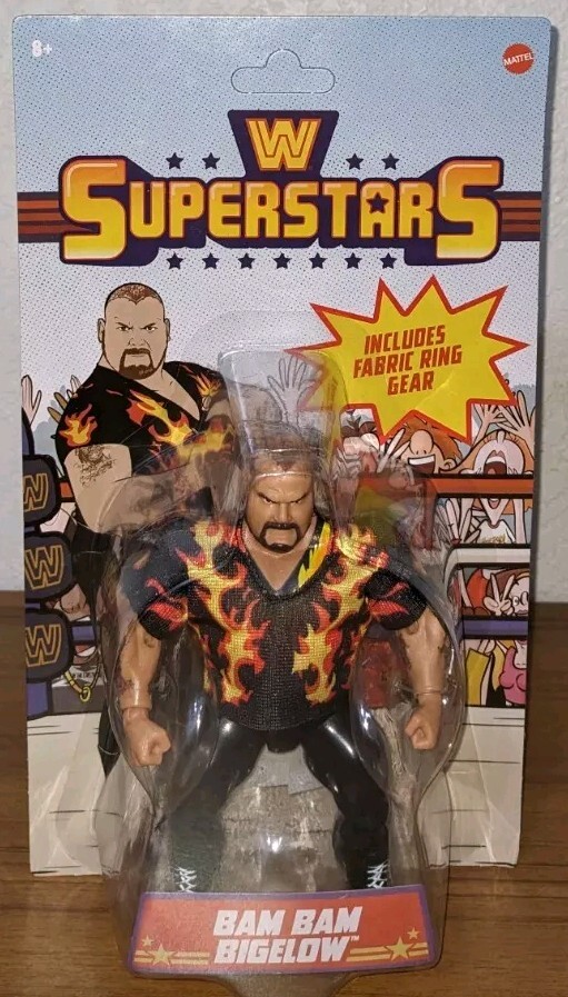Mattel WWE Superstars BAM BAM BIGELOW Series 6 Action Figure UNPUNCHED New.