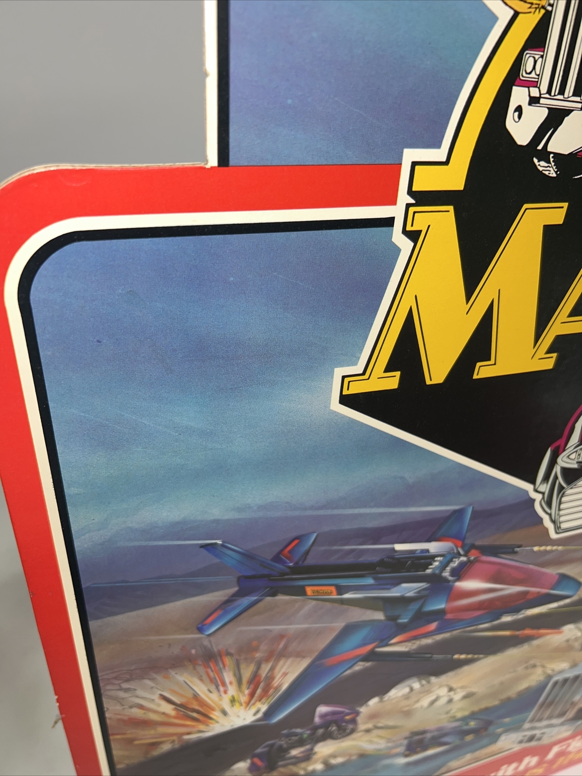 Vintage 1985 Kenner MASK RHINO Thunderhawk Switchblade Store Display Header 🔥