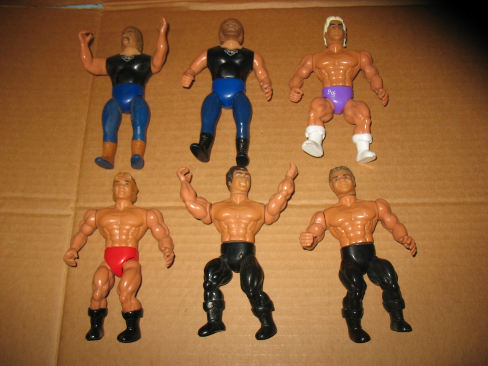 1985 AWA All Star Wrestlers Series Lot of 6 Loose Vintage Action Figures Remco
