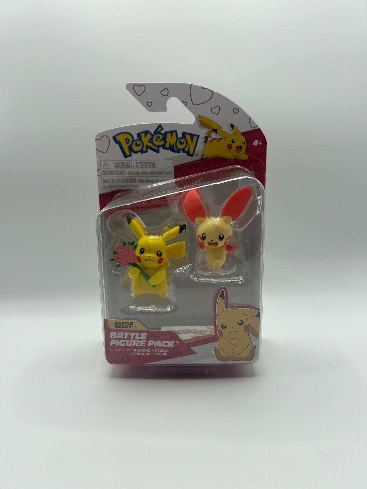 Pokemon Valentine’s Day Battle Figures Pikachu and Plusle 2-Pack *New