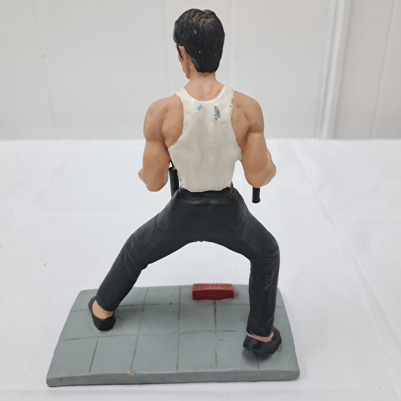 Vintage Rare Kenny International Figurine Bruce Lee W Chinese Symbol Collectible