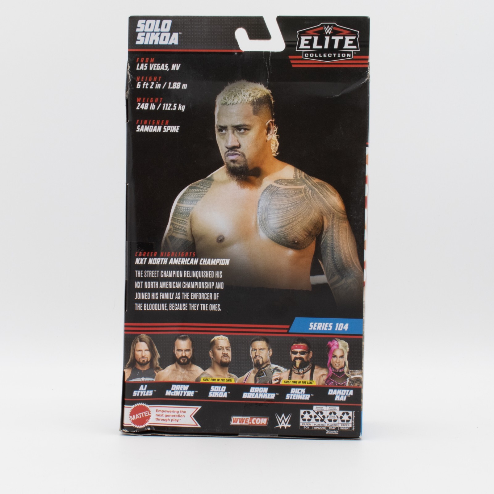 Mattel WWE Elite Series 104 Solo Sikoa First Time In The Line FTITL Bloodline