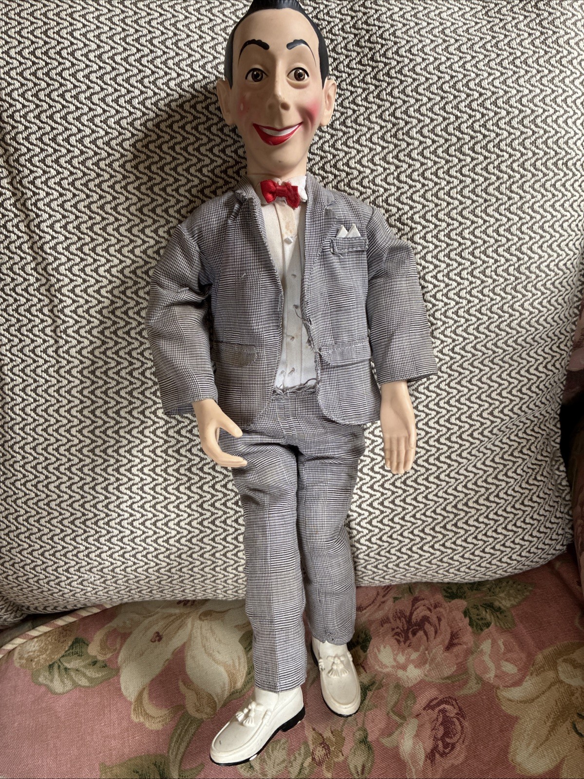 Vintage 1987 Pee-Wee Herman Talking Pull String Doll 18” Doesnt Work No Box
