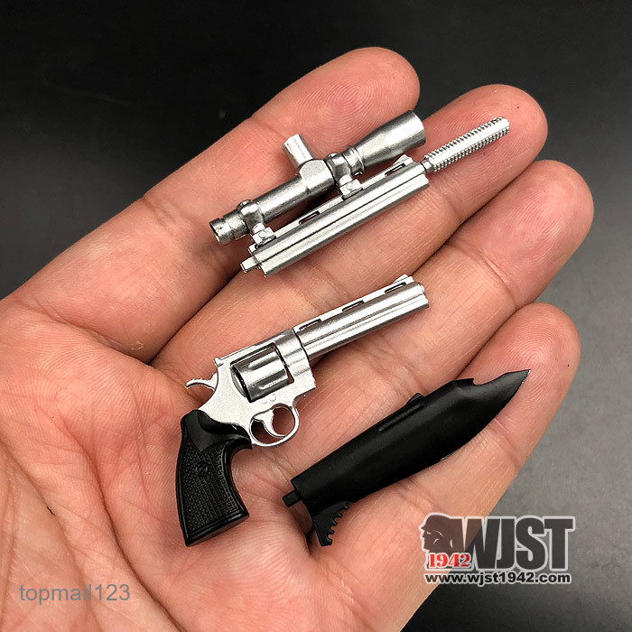 ZYTOYS Sliver PYTHON1/6 Pistol Model Gun Toy Character Scene For 12″ Figure Doll