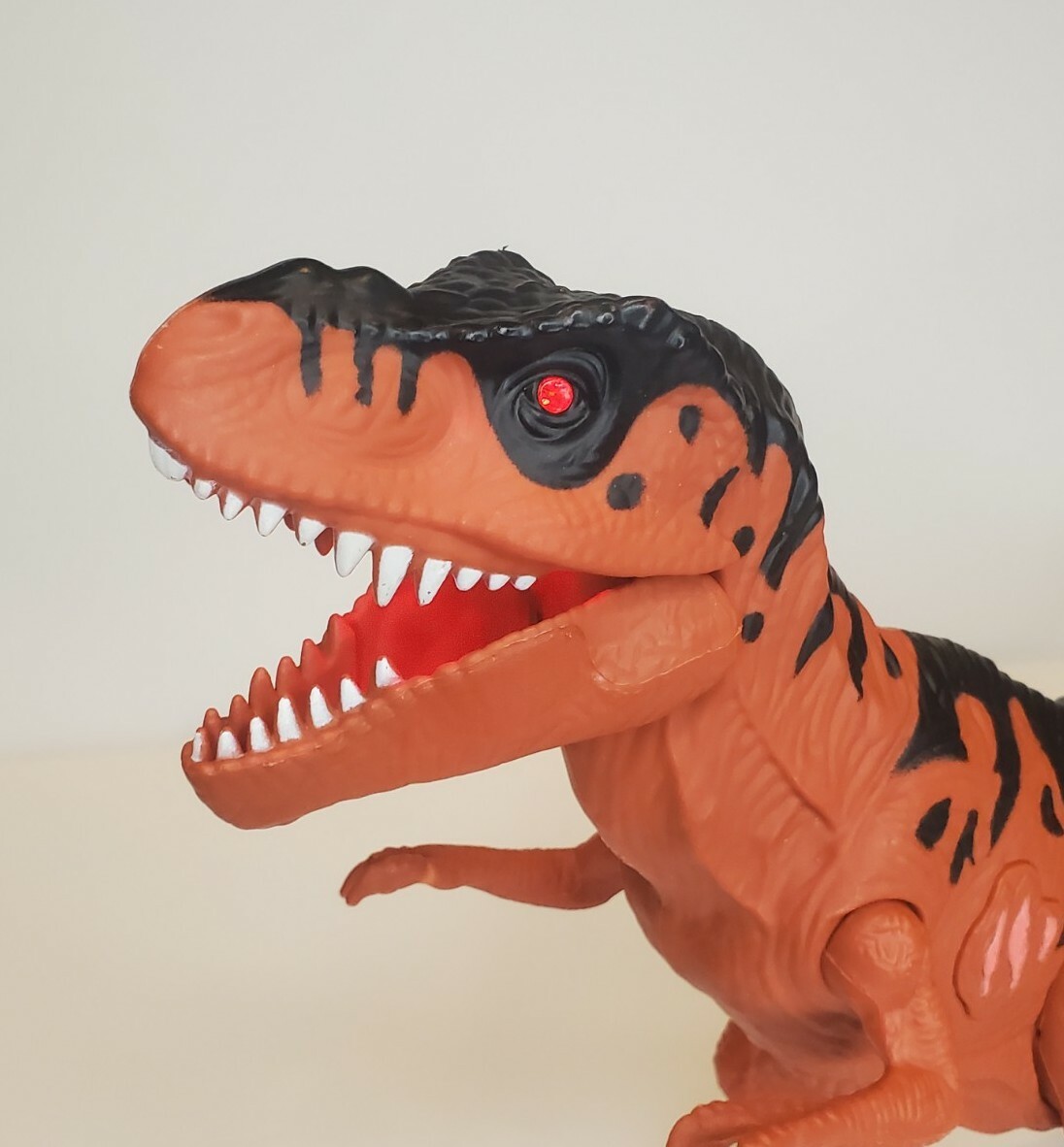 T Rex Toy Dinosaur 15″ Growling Mouth and Eyes Light Up WM-H 20200415 Free Ship