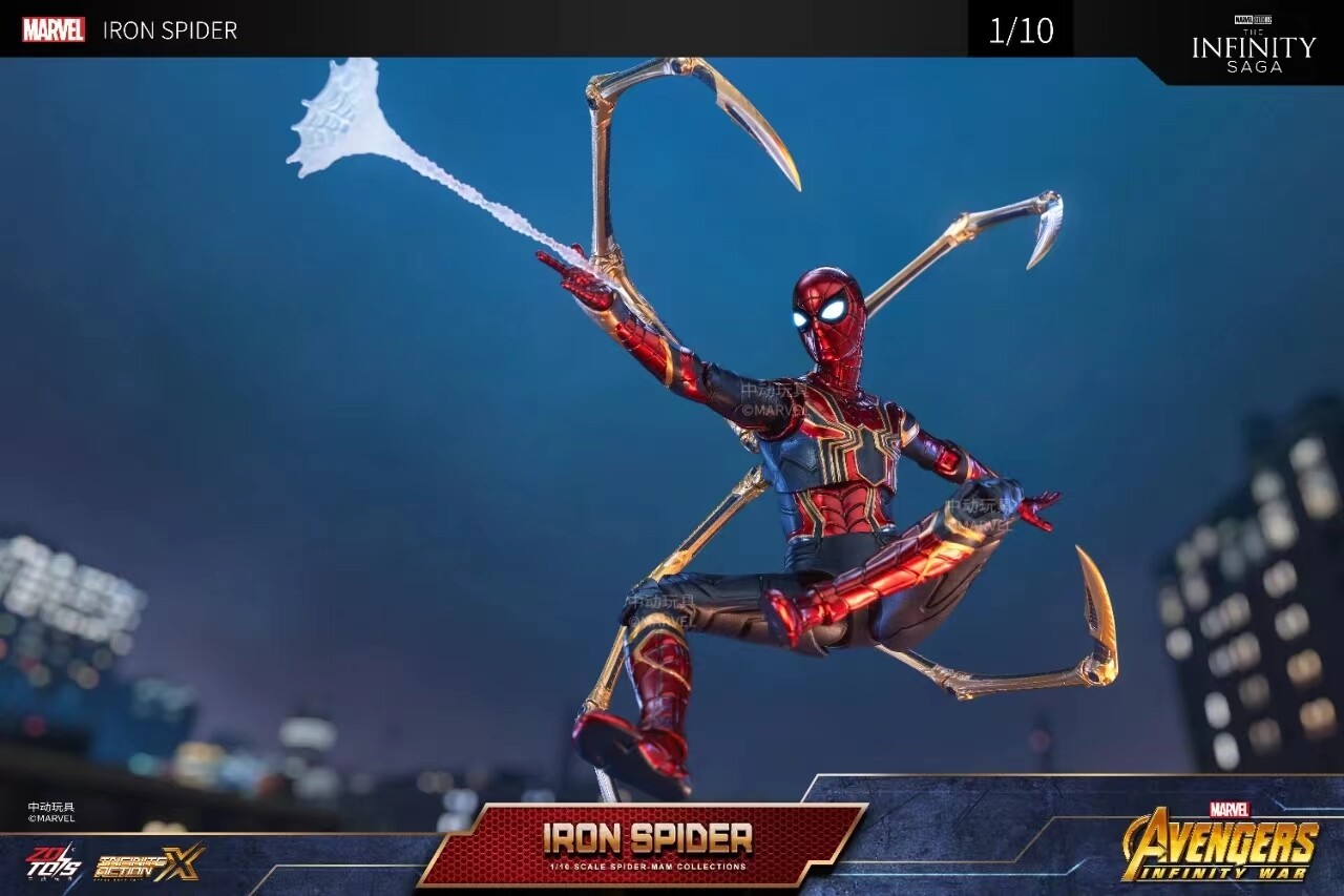 ZD Toy Marvel Iron spider 2.0 The Avengers model toys Collection action figures