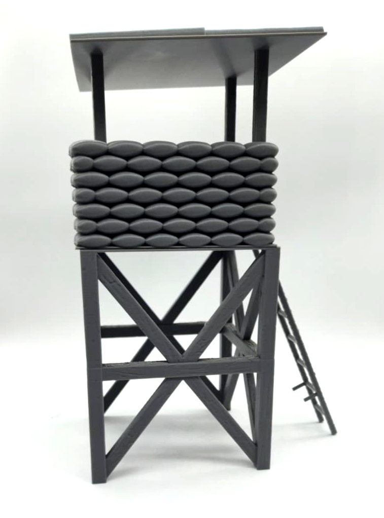1:18 Guard Tower Diorama Sandbags Sniper Watchtower for G.I. Joe Star Wars 3.75″