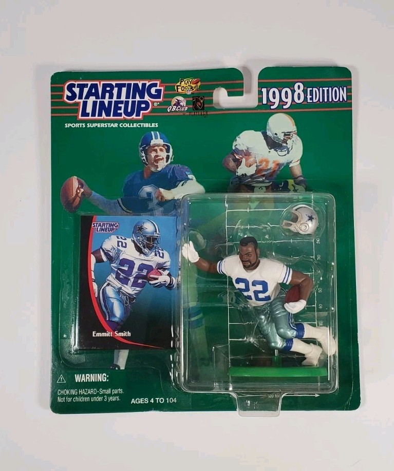 VINTAGE 1998 STARTING LINEUP KENNER EMMITT SMITH DALLAS COWBOYS NFL FIGURE