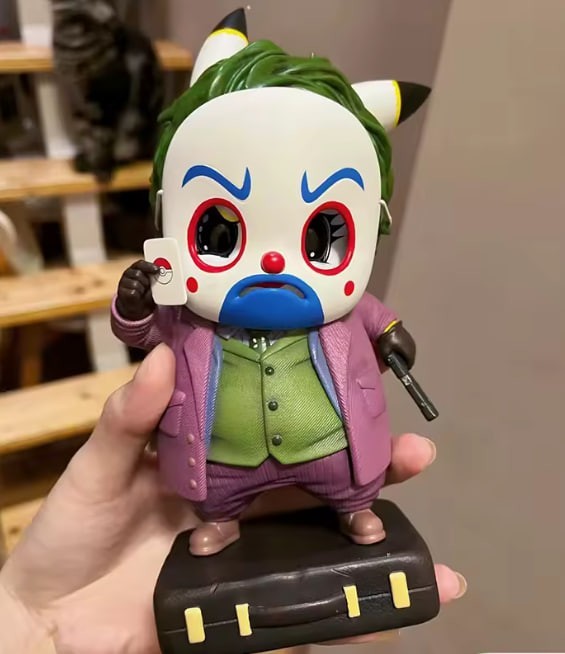 12.5cm Pokemon Pikachu Cos The Joker GK Collection Birthday Gifts Decoration