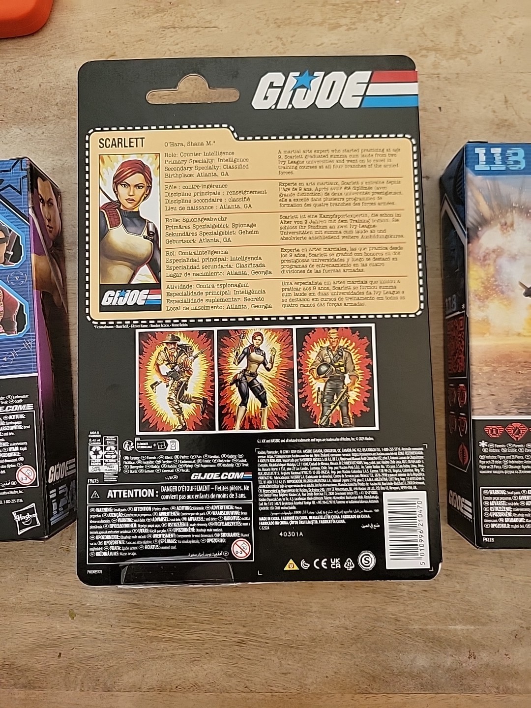 Gijoe Classified Lot Of 3. Jinx, Scarlett Retro Card, Cobra Metal Head NIB