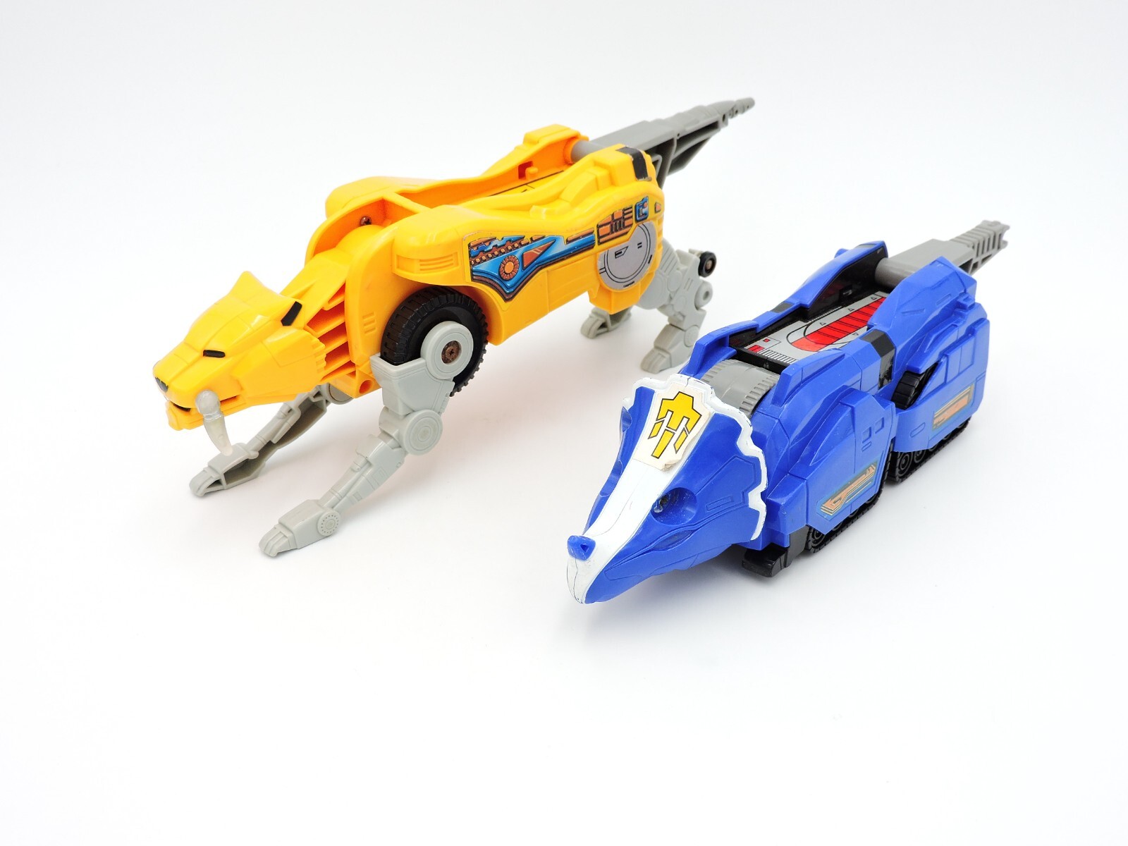 Triceratops & Sabertooth from Deluxe Megazord MIGHTY MORPHIN POWER RANGERS 1994