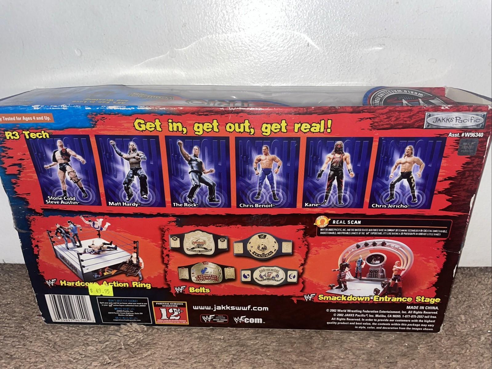 2002 WWF Jakks Billion Dollar Trio Triple H Kurt Angle Stephanie McMahon 001