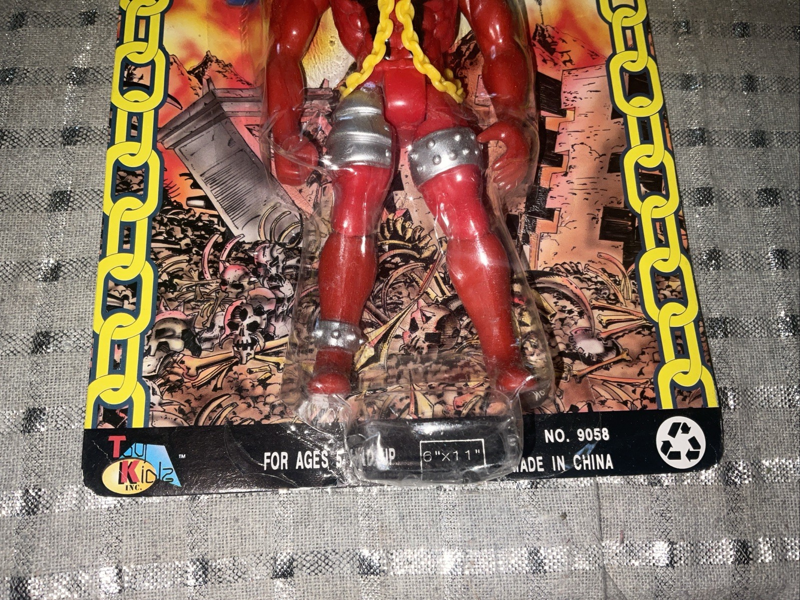 vintage genetic force action figure bootleg spawn red NEW IN PACKAGING